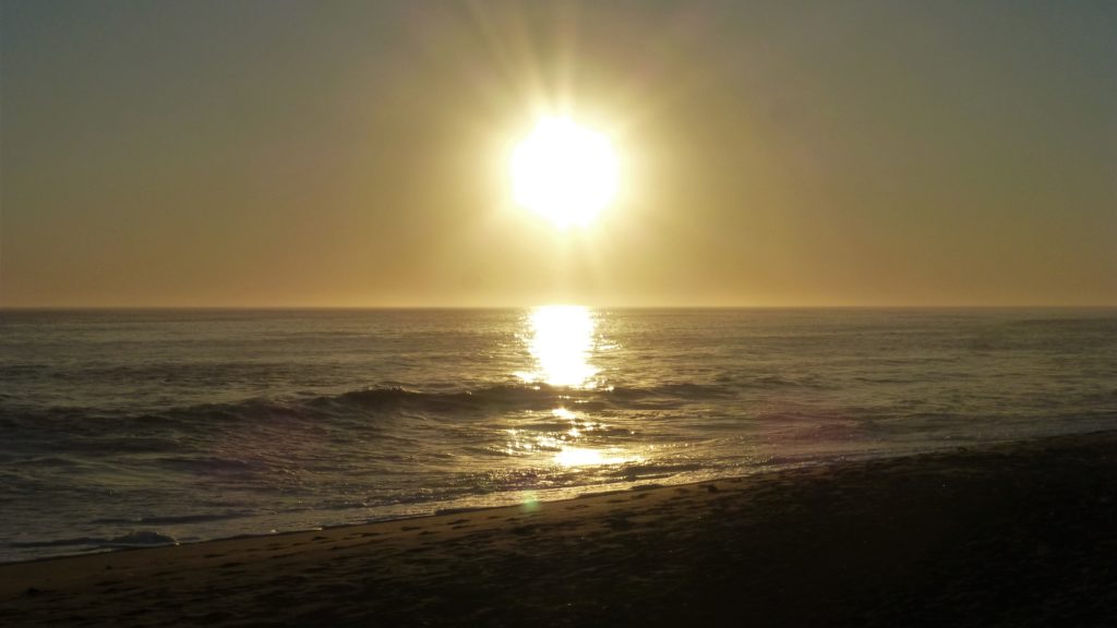 Sonnenuntergang in Swakopmund